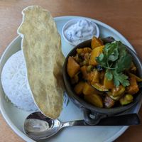 Vegetable coconut curry at Boston Brewing Co in Victoria Park