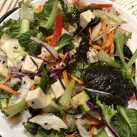 Tofu salad (after mixing) 😋 at Coco Beans in Seoul