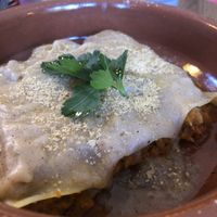 Canelones veganos de seitán y calabaza  at La Vermuteria in Solsona