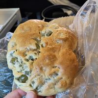 Olivenforcaccia at Bäckerei Grandi in Bolzano