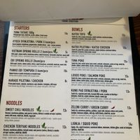 menu💚  at Chilli Fusion Streetfood in Porec