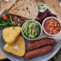 Vegan full breakfast at Cafe 1901 in Newcastle Upon Tyne