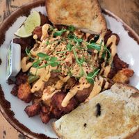 Hash browns (vegan) at Cafe 1901 in Newcastle Upon Tyne