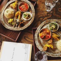 lunch set-- all vegan at Rice Terrace Cafe in Isumi