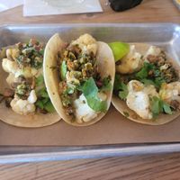 Cauliflower tacos at Bartaco in Denver