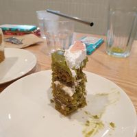 Macha cake was a table winner at Plant Cafe & Kitchen - Yeonnam in Seoul