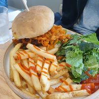 chilli cheese burger at Plant Cafe & Kitchen - Yeonnam in Seoul