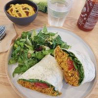 Tofu scramble + chili (asked for no kettle chips) at Plant Cafe & Kitchen - Yeonnam in Seoul