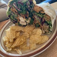 Fried tofu and chips  at Plant Cafe & Kitchen - Yeonnam in Seoul