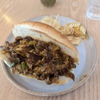 Philly cheese steak sandwich. at Plant Cafe & Kitchen - Yeonnam in Seoul