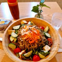 Sesame peanut soba bowl👍 at Plant Cafe & Kitchen - Yeonnam in Seoul