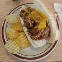 Philly cheese steak sandwich at Plant Cafe & Kitchen - Yeonnam in Seoul