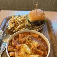Mushroom burger and Rigatoni  at Plant Cafe & Kitchen - Yeonnam in Seoul