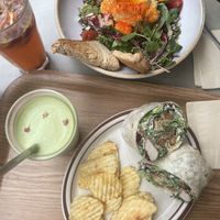 Ceasar Wrap + Hummus Bowl  at Plant Cafe & Kitchen - Yeonnam in Seoul