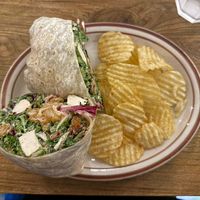 Caesar salad wrap- HUGE portion!  at Plant Cafe & Kitchen - Yeonnam in Seoul