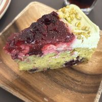 Blueberry pistachio cake  at Plant Cafe & Kitchen - Yeonnam in Seoul