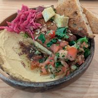 Tempe, hummus, sweet potatoes. at Plant Cafe & Kitchen - Yeonnam in Seoul
