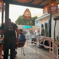 outdoor seating with heat lamps at Tu Madre in West Hollywood