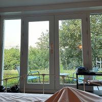 View from bed, sightseeing Limburg’s hills 🥰  at Bed and Breakfast 1889 in Sint Geertruid