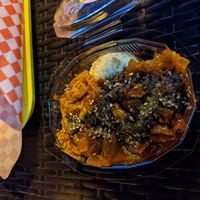 Miss Houmous (hummus, kimchi, secret soy sauce, za'atar) at GangNam Falafel in Paris