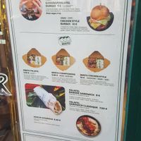 Menu Part 2 at GangNam Falafel in Paris