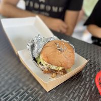 Burger  at GangNam Falafel in Paris