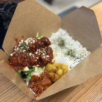 Bento chicken  at GangNam Falafel in Paris