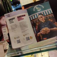 Inside with manager at GangNam Falafel in Paris