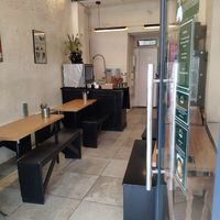 Seating area at GangNam Falafel in Paris