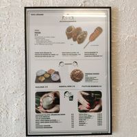 Menu at GangNam Falafel in Paris