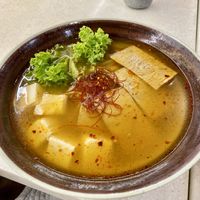Sauté spicy soup ramen (almost tasteless 🥲) at Saute Sushi 素特•素司 in Central Singapore
