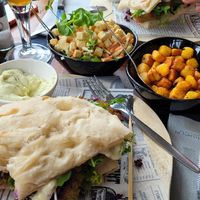 Vegan falafel at De Turfsteker in Westerbork