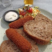 Oesterzwamkroketten at De Turfsteker in Westerbork