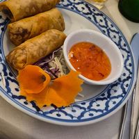 Vegan spring rolls at Chai-Yo Thai Restaurant in Sheringham
