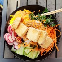 Rice bowl 🍚 at Whitetooth Mountain Bistro  in Golden