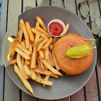 Yam burger 🍔 at Whitetooth Mountain Bistro  in Golden