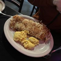 Vegan egg and hash browns   at Annette's in Salem