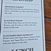 Vegan choices at James E. McNellie's Pub in Tulsa
