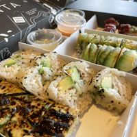 Sushi box at PLANTA Queen in New York City