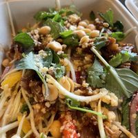 Jackfruit and green papaya salad at PLANTA Queen in New York City