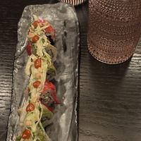Rainbow sushi  at PLANTA Queen in New York City