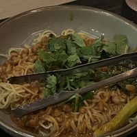 Dan Dan noodles   at PLANTA Queen in New York City