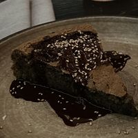 Sesame chocolate cake (eh)  at PLANTA Queen in New York City