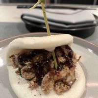 Bao with chicken   at PLANTA Queen in New York City