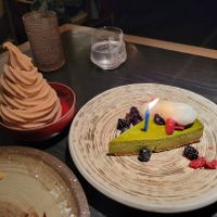 Birthday cake and ice cream! at PLANTA Queen in New York City