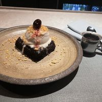 1/2 PINT SOFT SERVE Brownie Chocolate sauce magic at PLANTA Queen in New York City