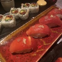 Ahi tuna nigiri and spicy tuna roll   at PLANTA Queen in New York City
