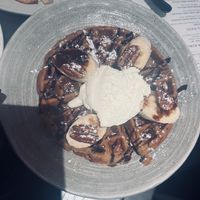 Banana waffles   at PLANTA Queen in New York City