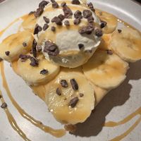 Banana bread pudding   at PLANTA Queen in New York City