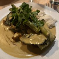 legumes et tofu grilles curry  at The Elephant Walk in Boston